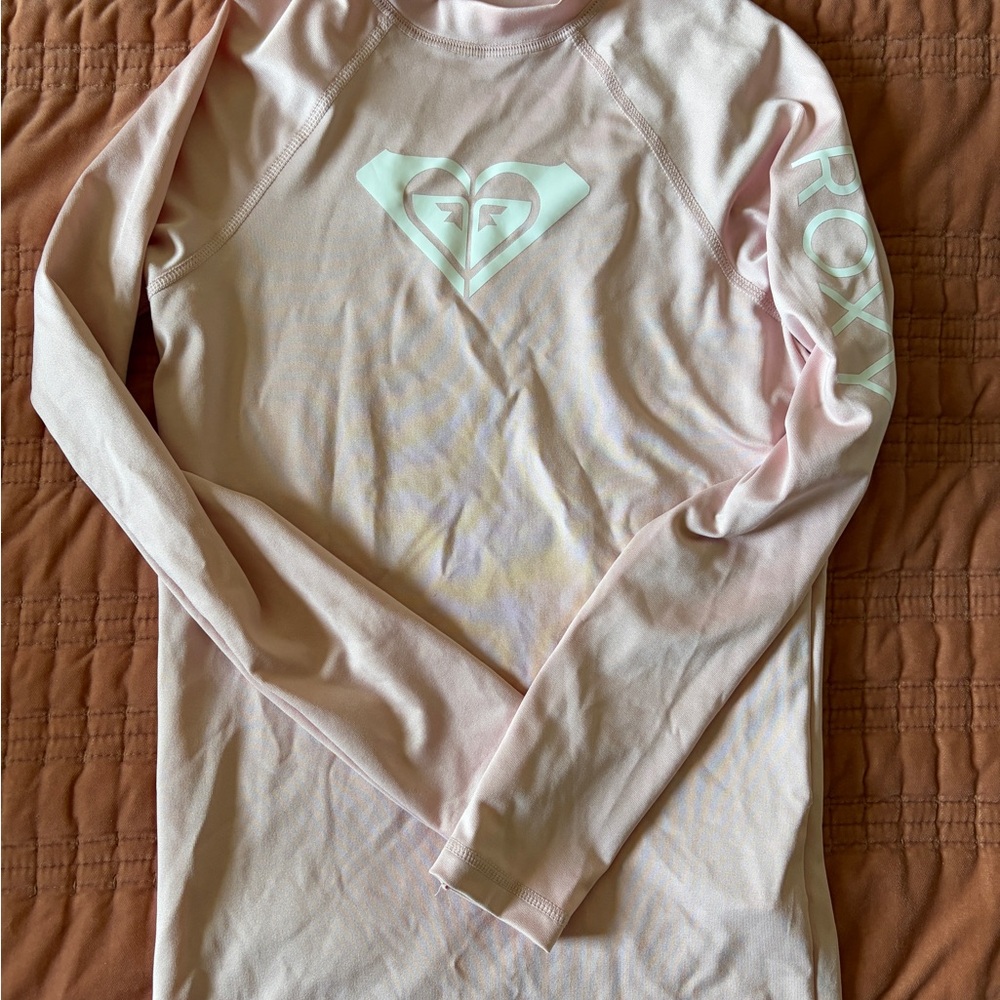 Roxy Light Pink Rash Guard Top